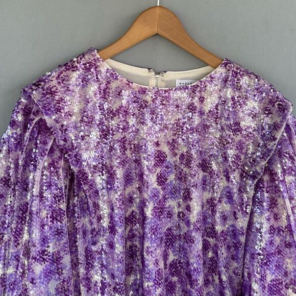 Endless Rose Purple Sequin Blouse - Picture 6 of 11